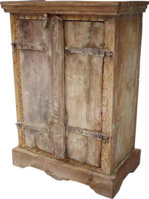 Produktbild von Vintage Beistellschrank, Kommode, Nachttischschrank, Flurschrank - Modell 33, Braun, Holz, 69*47*28 cm, Kleine Schränke