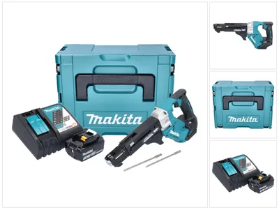 Image de Makita DFR551RF1J Visseuse automatique sans fil 25-55mm Brushless 18V + 1x Batterie 3,0Ah + Chargeur + Coffret Makpac