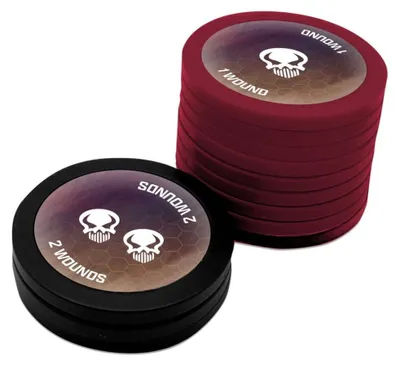 Imagen del producto de Fichas premium para Heroscape: Marcadores de heridas