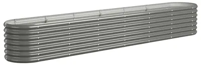 Productafbeelding van vidaXL Verhoogde plantenbak, verzinkt staal, 260x40x36 cm, grijs