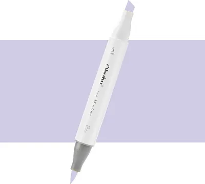 Obrázok produktu pre OHUHU obojstranný alkoholový popisovač Brush & Chisel, V340 Lavender Blue