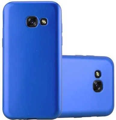 Produktbild von Cadorabo Schutzhülle für Samsung Galaxy A3 2017 Hülle in Blau Handyhülle TPU Silikon Etui Cover Case