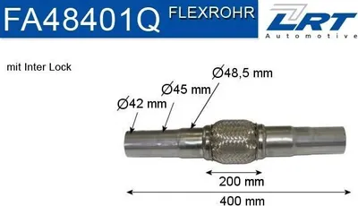 Produktbild von LRT FA48401Q Flexrohr Abgasanlage Auspuffrohr