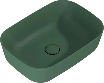 Produktbild von Jungborn Aufsatzwaschbecken NONUS DECEM 455 x 325 mm forrest grün matt