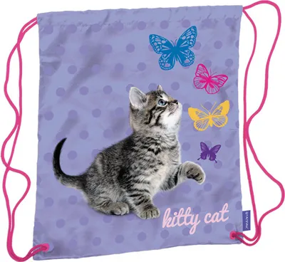 Produktbild von Starpak Turnbeutel Sportbeutel "Kitty Cat" - 38,5 x 33 cm
