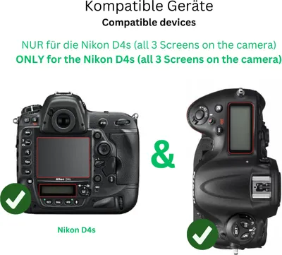 Produktbild von 1x Schutzfolie für Nikon D4s matt Displayschutzfolie Folie Display Schutz dipos