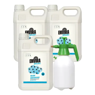 Produktbild von Envira Milben Abwehrspray 3x5L mit 2L Drucksprüher