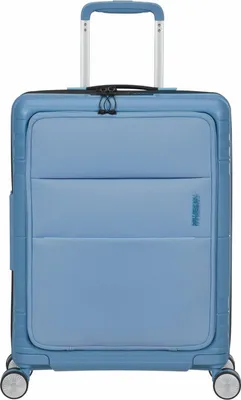 Produktbild von American Tourister mit Laptopfach Hello Cabin Spinner 55 / 20 TSA Trolley Blue Heaven hellblau
