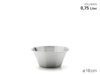 Produktbild von Karl Weis Küchenschüssel Gastro+ Ø 16 cm, Edelstahl