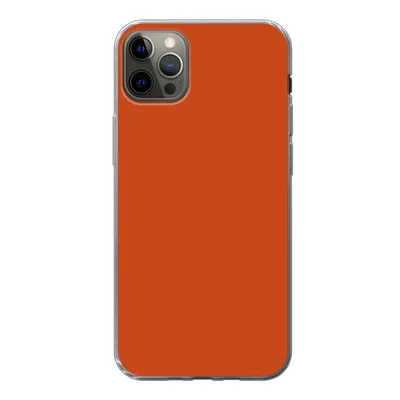 Produktbild von MuchoWow® Handyhülle Schutzhülle Hülle für iPhone 12 Pro Max Sienna - Erde - Farben - Massiv Silikon Softcase Handy Hülle - Hartschale