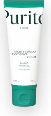 Produktbild von PURITO Mighty Bamboo Panthenol Cream – Intensive Feuchtigkeitsversorgung und Beruhigung der Haut mit Bambus und Panthenol für alle Hauttypen - 100 ml