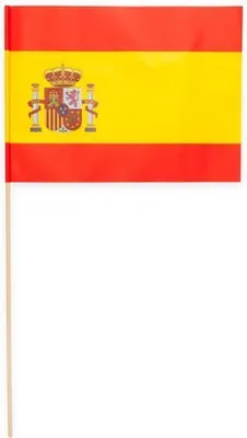 Produktbild von 10 Papier Fahnen Spanien 20 x 30 cm Handfahnen