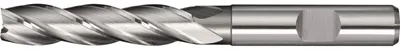 Imagen del producto de Fresa cilíndrica DIN 844, tipo N, diámetro 6 mm, longitud de corte 30 mm, acero rápido HSS-Co8, vástago tipo Weldon, longitud total 40 mm, marca TECWERK