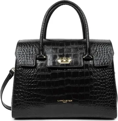 Zdjęcie produktu dla Lancaster Torebka z klapką i zapięciem Exotic Croco Czarny Croco