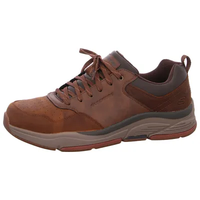 Image de Skechers Herren Chaussures à lacets Sportives Semelle en caoutchouc marron