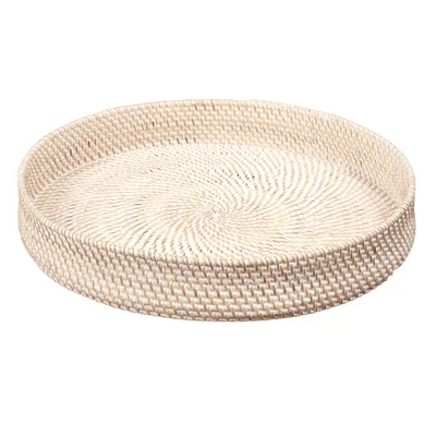 Produktbild von Traditionelles Tablett LOMBOK aus Ketak White Wash 50cm Handarbeit