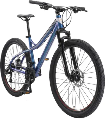 Produktbild von BIKESTAR Hardtail Aluminium Mountainbike 27.5 Zoll, 21 Gang Shimano Schaltung mit Scheibenbremse | 17 Zoll Rahmen MTB Erwachsenen- und Jugendfahrrad | Blau & Grau