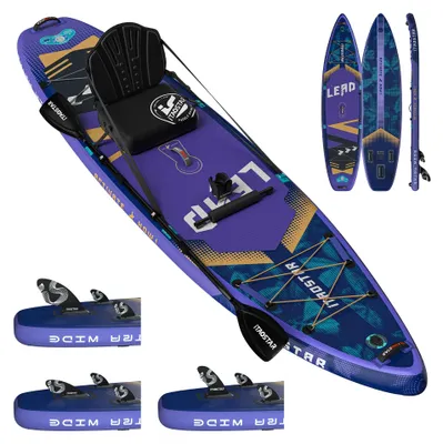 Produktbild von Aufblasbares SUP-Board, 366 cm x 79 cm - Ultrastabiles Paddleboard - Gewicht: 10 kg