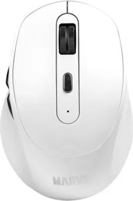 Produktbild von Marvo WM106W kabellose optische Maus, weiß, 1600 DPI, Silent Click