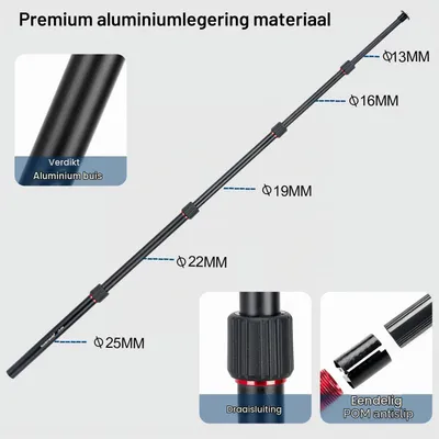 Productafbeelding van Statiefverlengstuk, 145 cm aluminium statief middenkolomverlengbuis, telescopische monopodstang