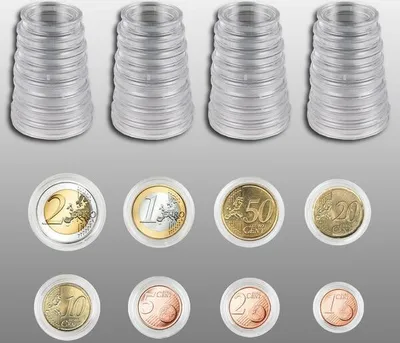 Produktbild von Prophila Collection 5X 8 Münzkapseln für 5 komplette Euromünzensätze