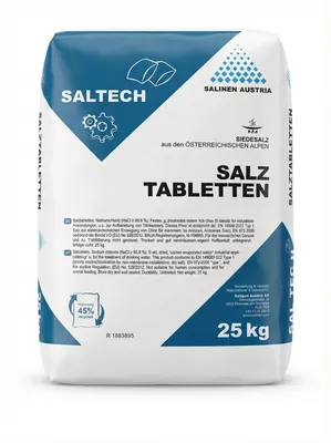 Productafbeelding van Zak van 5: Zouttabletten voor Waterontharder, 25 kg