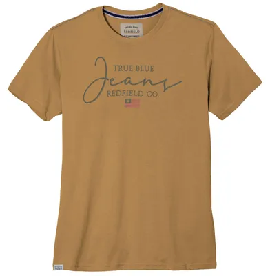 Produktbild von Redfield Übergrößen T-Shirt Print Jeans currygelb