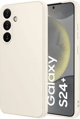 Immagine prodotto di Custodia per Samsung Galaxy S24+ Morbido silicone liquido, custodia in gomma antiurto Bianco