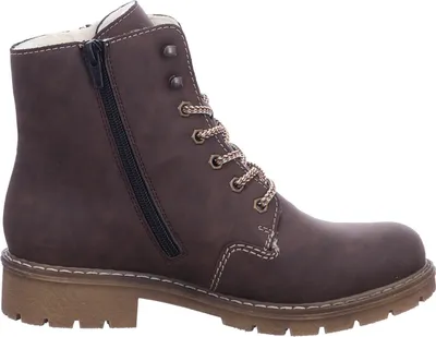 Imagen del producto de Botas de cordones Rieker Nasia para mujer, color marrón, estilo casual