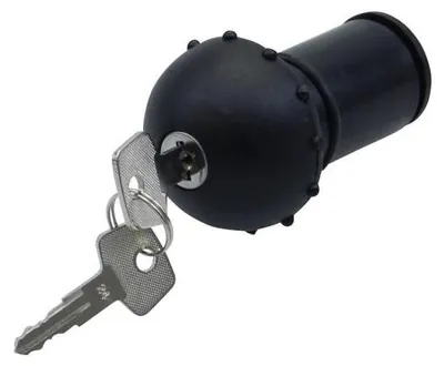 Productafbeelding van Zwarte tankdop, 30 mm, afsluitbaar, geschikt voor Puch Maxi L, S, N, P1, P2, Mini, Maxi, Supermaxi
