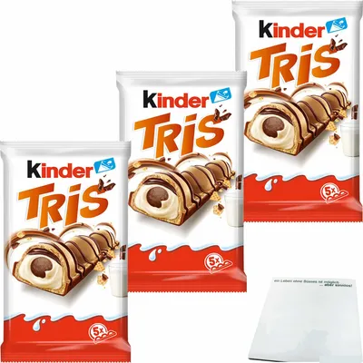 Produktbild von kinder Tris 3er Pack (3x5Stk Packung) + usy Block