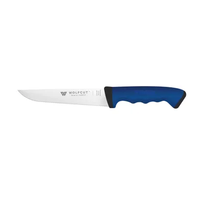 Produktbild von WOLFCUT SoftGrip BLUE-Serie - Fleischermesser 19 cm Klinge