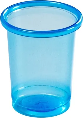 Produktbild von Medi-Inn Medikamentenbecher mit Deckel, Blau, 240 Stück, 30 ml, graduiert