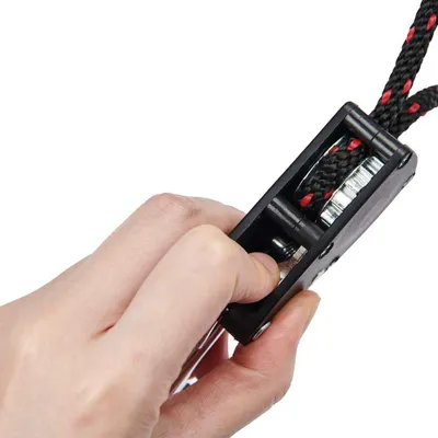 Image de 2PCS 1/4 Inch Lifting Pulley Rope Stainless Steel Rope Ratchet Sliding Lifting Ropes