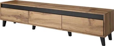 Obrázek produktu pro Nábytek24 Tv skříňka Nord Lowboard Base Cabinet Tv stolek Skandinávský nábytek se 3 zásuvkami
