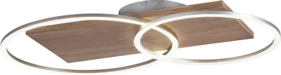 Produktbild von LED Deckenleuchte, Fernbedienung, dimmbar, CCT, Holz, L 70cm