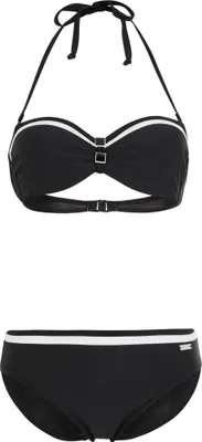 Produktbild von LASCANA Bügel-Bandeau-Bikini schwarz Größe 44 Cup D