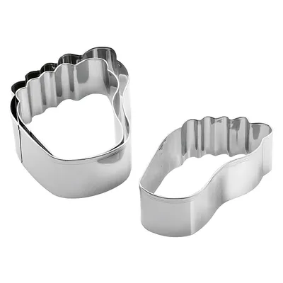 Produktbild von Westmark 31972260 Ausstechformen Käse-Füße, Edelstahl, H 6,5, 8 und 11 cm, silber, 3-teilig (1 Set)