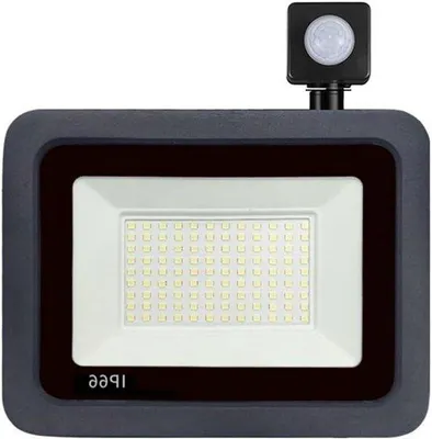 Productafbeelding van LED Schijnwerper - Buitenlamp Wandlamp - Tuin Verlichten - Met PIR Bewegingssensor - 10W - Warm Wit