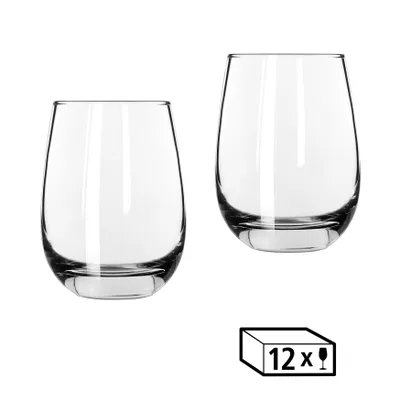 Produktbild von LIBBEY 70264 Weinglas/ Universalglas "STEMLESS" , 451 ml, 12er Set
