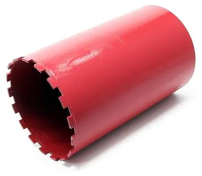 Produktbild von Diamantbohrkrone ?220 mm 1 ? UNC 400 mm für Kernbohrgeräte, Kernbohrkrone aus Sintermetall, Nassbohrkrone, Trockenbohrkrone