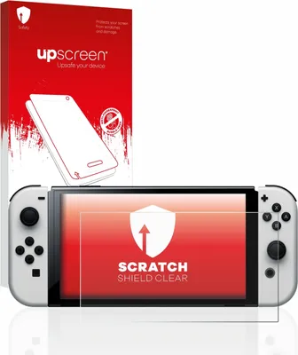 Produktbild von upscreen Schutzfolie für Nintendo Switch OLED-Modell Displayschutz Displayschutzfolie Folie Klar Transparent