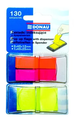 Obrázek produktu pro Záložky V Zásobníku, 25 X 45 Mm, 12 X 45 Mm, Pp, Mix Barev