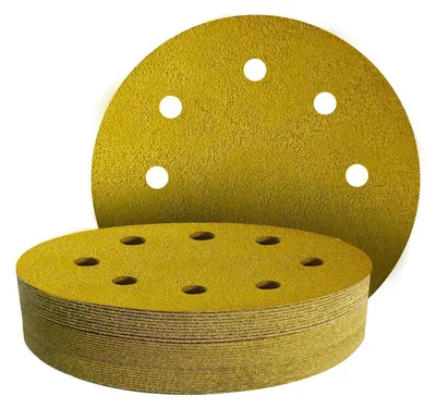 Obrázok produktu pre Brúsny papier Klett, 180 mm, 8 otvorov, 30 kusov, 6 zrnitostí (40-240) pre brúsky na sadrokartón