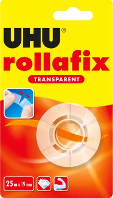 Produktbild von UHU Klebefilm rollafix transparent inkl. Handabroller