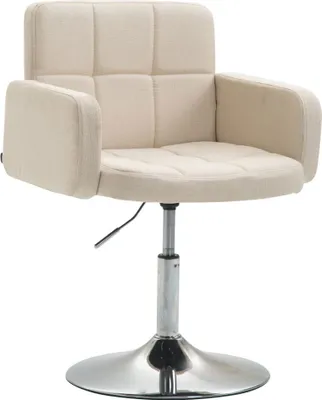 Produktbild von CLP Lounger Los Angeles Stoff Loungesessel mit Trompetenfuß creme