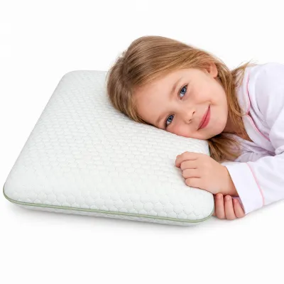 Produktbild von Kopfkissen Kinderkissen Memory Foam Kissen, Ergonomisch Kinderkopfkissen ab 3-8 Füllung: 100% Memory Foam, Ruckenschlafer, Bauchschlafer