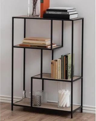 Image de Regal >Carney< in Wildeiche aus Metall - 77x114x35cm (BxHxT)