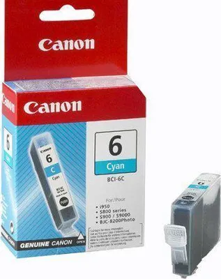 Produktbild von Canon BCI-6C Tinte Cyan, Cyan, 1 Stück(e), 550 Seiten