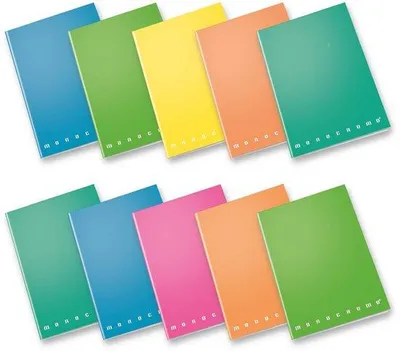Obrázek produktu pro Solidchoice – Sada 10 zápisníků s čtverečkovaným formátem (5 mm)
